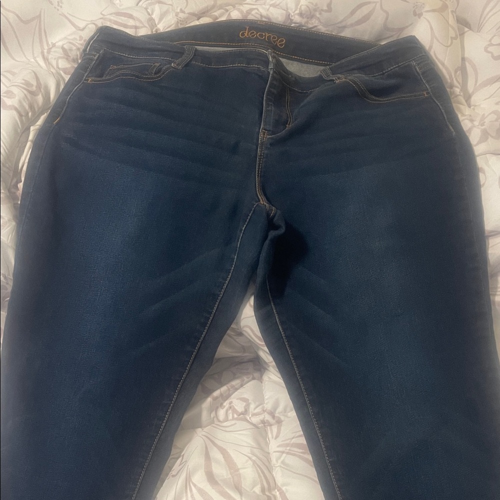 Decree Women's Dark Blue Skinny Jeans